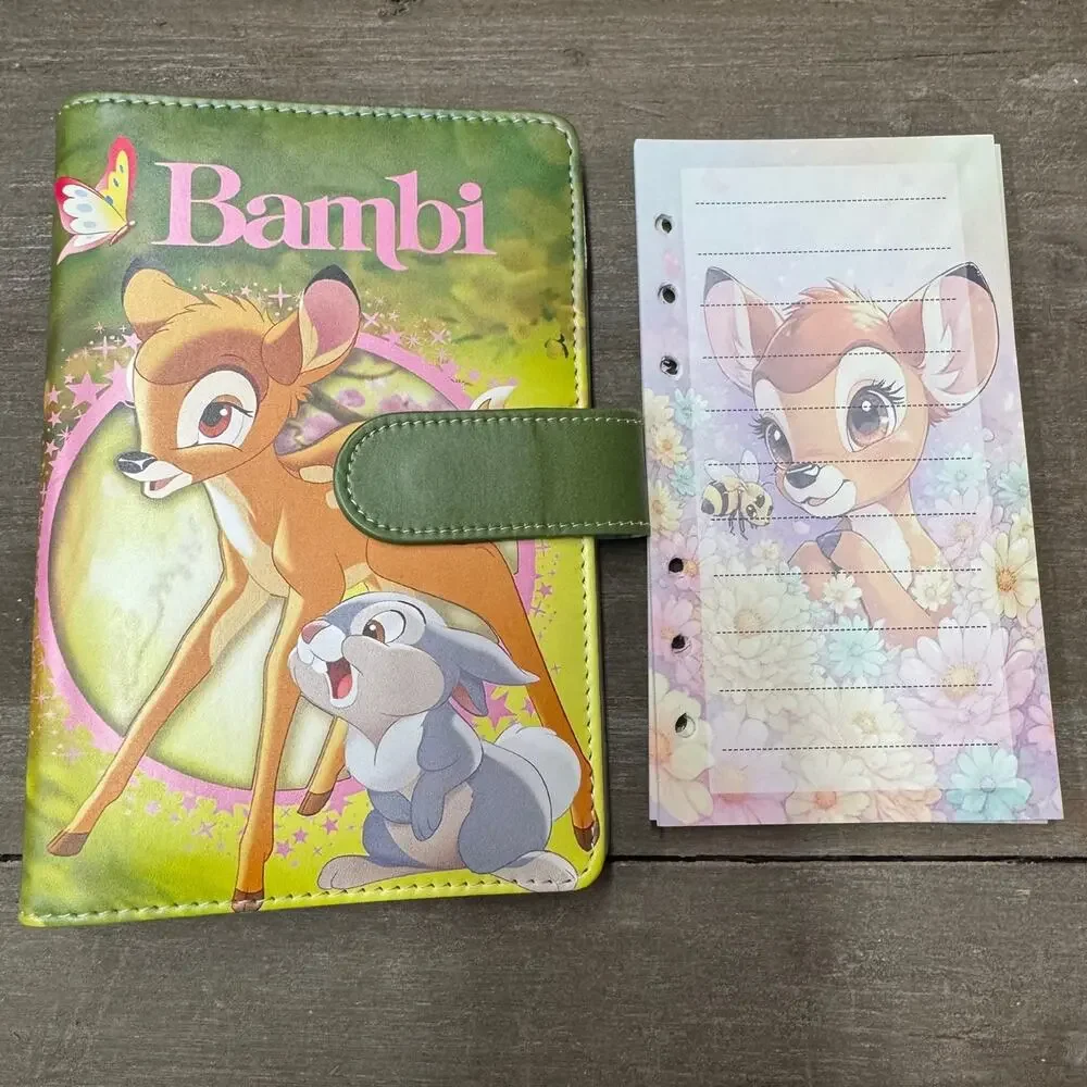 Bambi A6 6 Ring Binder, & Paper